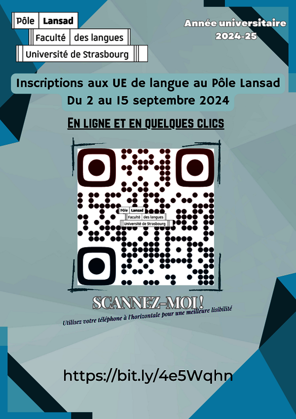 Affiche QR code inscriptions 2024